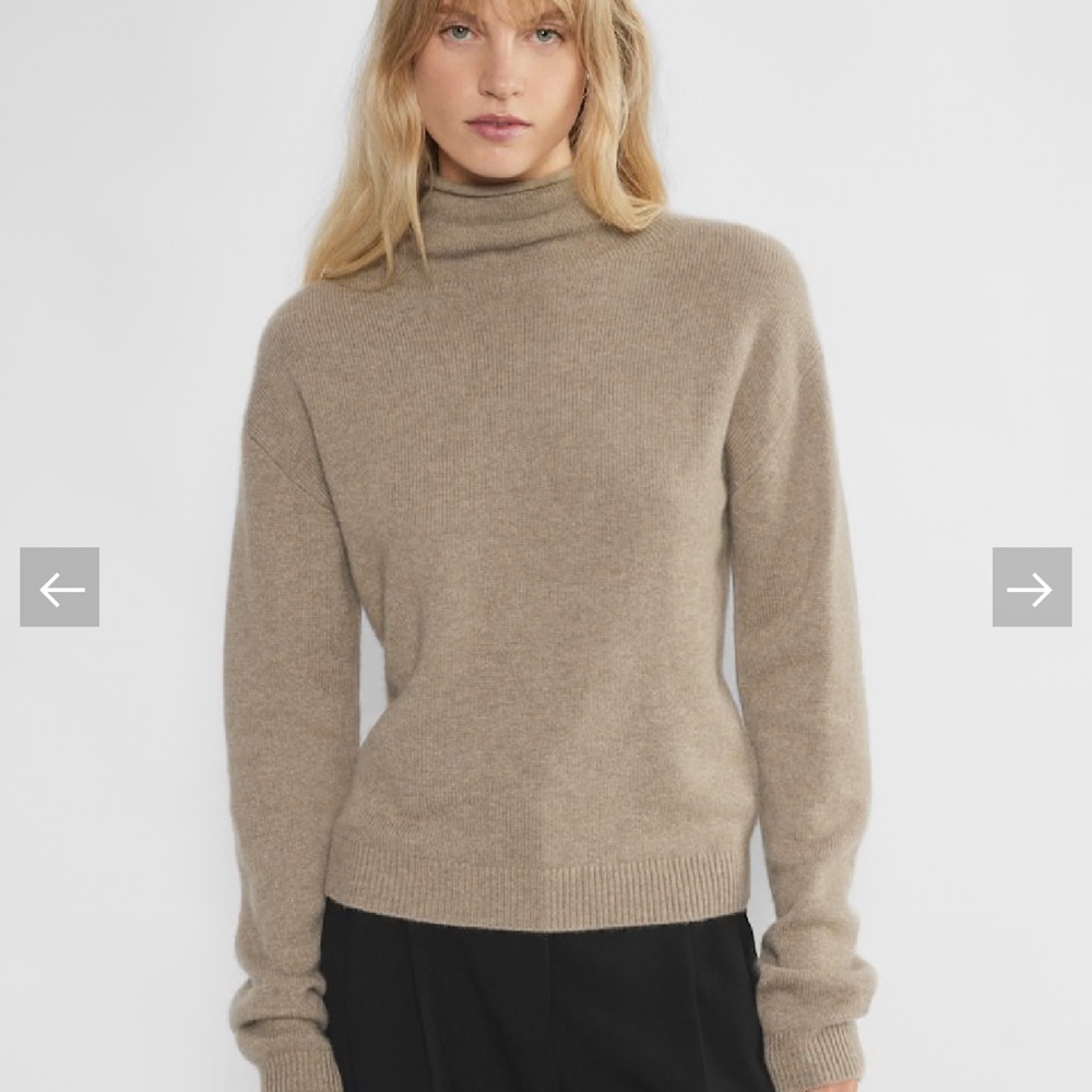 Wilfred Taupe Turtleneck Sweater